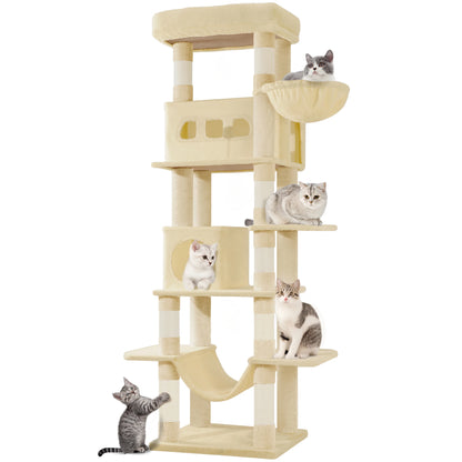 Arbre à Chat 170 cm – Plateforme XL, Double Niche & Hamac
