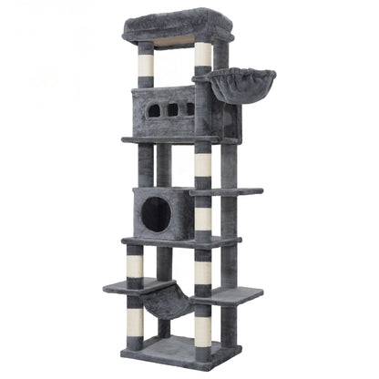 Arbre à Chat 170 cm – Plateforme XL, Double Niche & Hamac