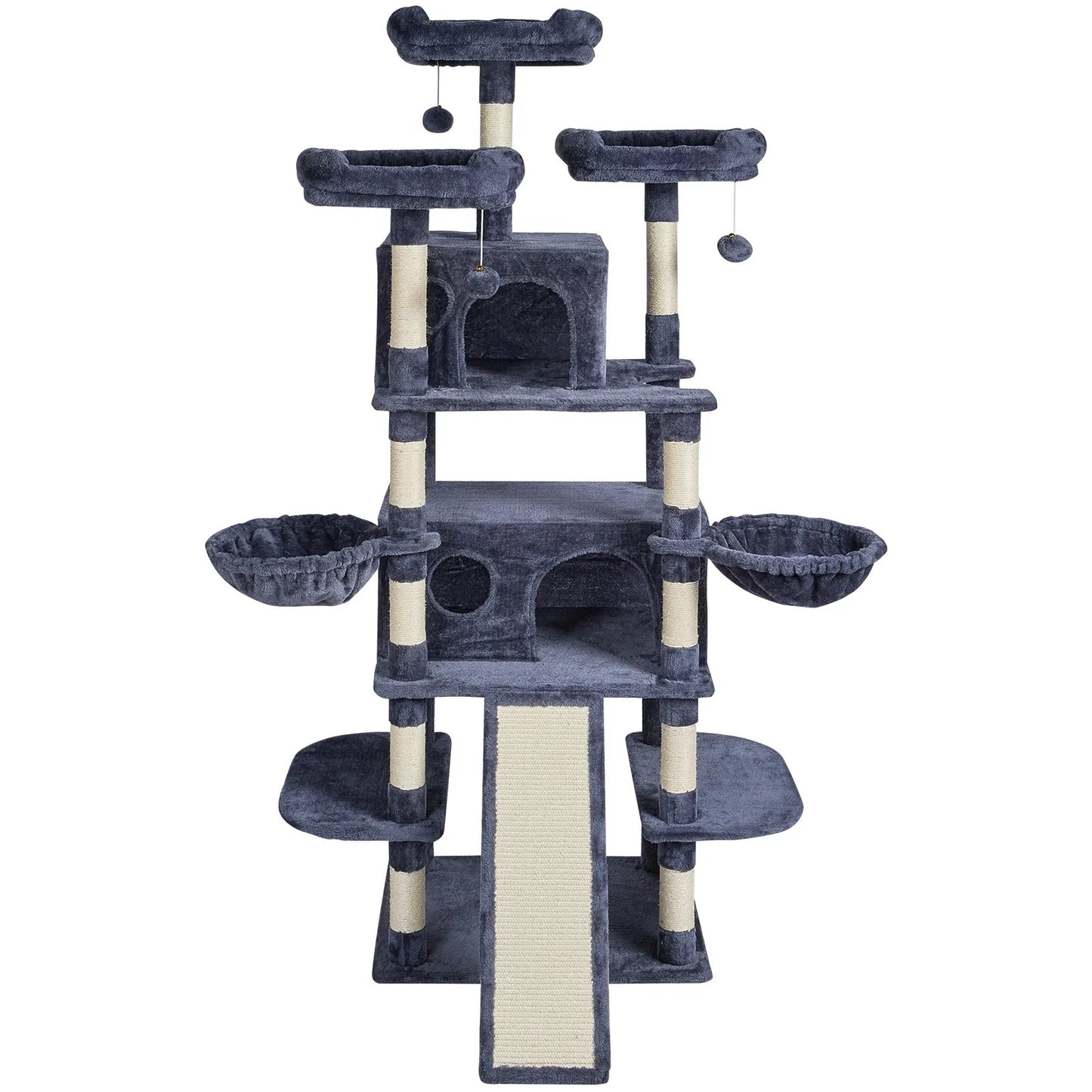 Arbre à Chat XXL 10 Niveaux – 174 cm – Double Niche