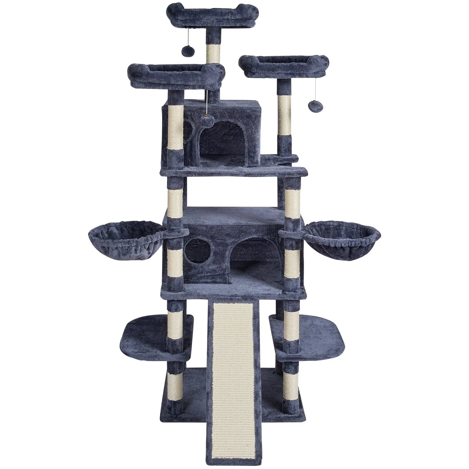 Arbre à Chat XXL 10 Niveaux – 174 cm – Double Niche