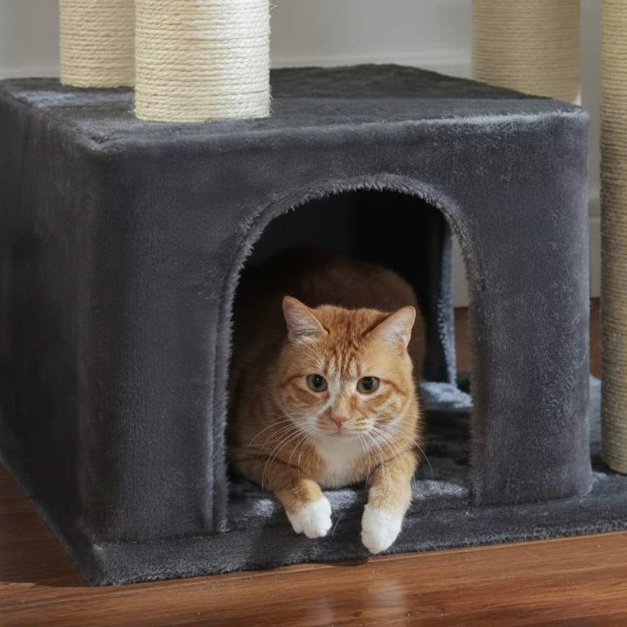 Arbre à Chat XXL 7 Niveaux – 11 Poteaux Sisal – 170 cm