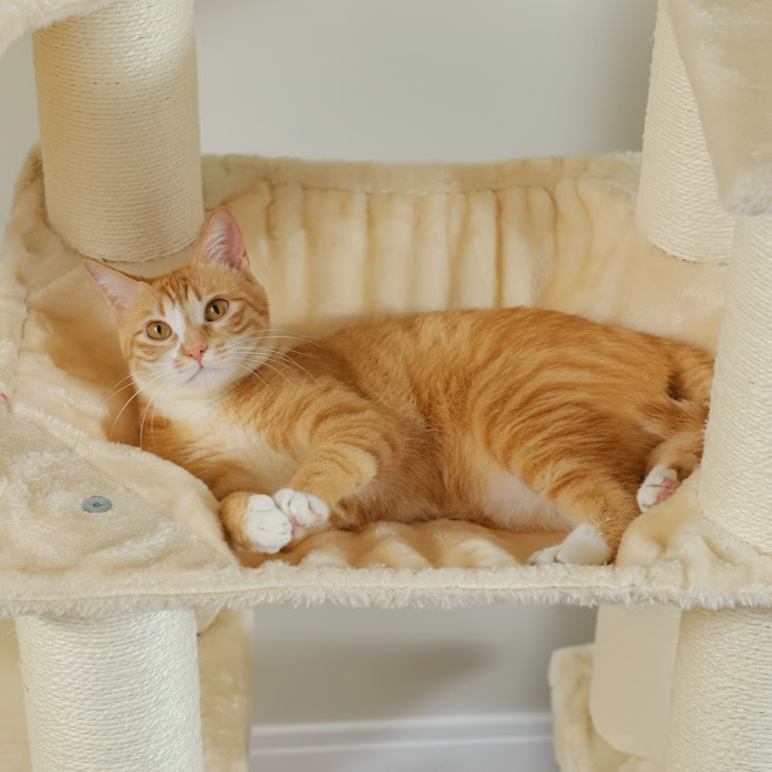 Arbre à Chat XXL 7 Niveaux – 11 Poteaux Sisal – 170 cm